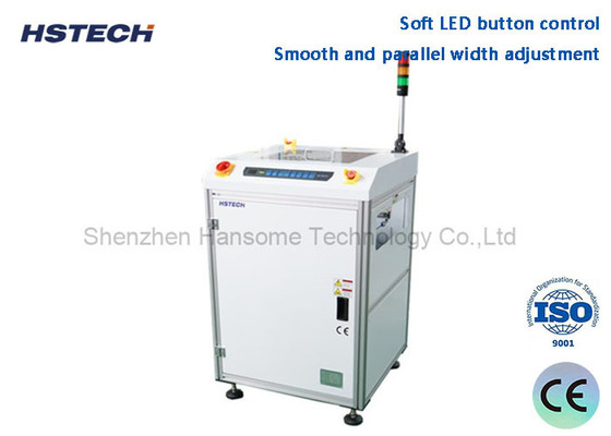 Good price Soft LED Button Control Smooth And Parallel Width Adjustment SMEMA Compatible PCB Turn Conveyor HS-SZ350 online