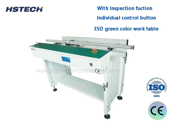 Good price Sick Sensor 1500mm Length ESD Belt PCB Linking Conveyor With Inspection Fuction Individual Control Button HS-C1500 online
