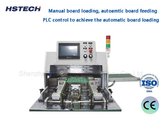 Good price V Cut PCB Cutter Machine Auto Feeding ESD Belt Transport Board Manual Loading Auto Feeding PCB Separator HS-A306 online