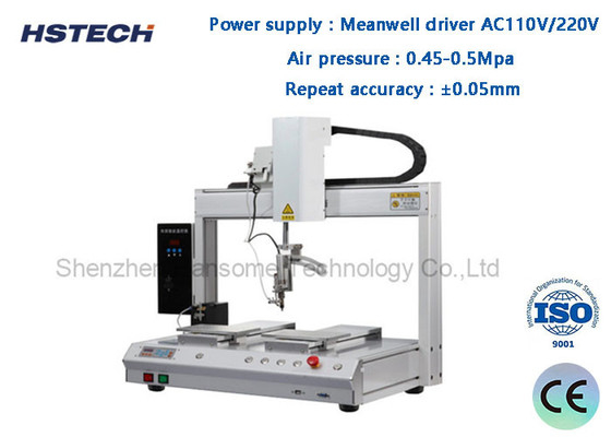 Good price Single Head Double Platform Temperature Control 5Axis Automatic Soldering Robot HS-S5331R online