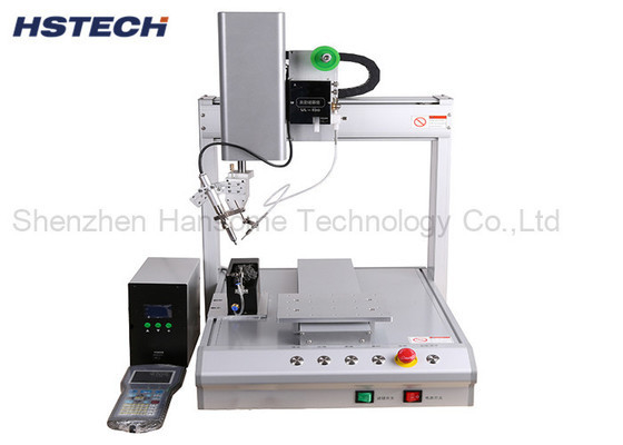 Good price Stepper Motor 4 Axis Single Desktop Soldering Machine with  LCD Teaching Pendant online