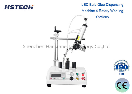 Good price 4 Rotary Working Stations Text Screen Automatic LED Bulb Glue Dispenser online