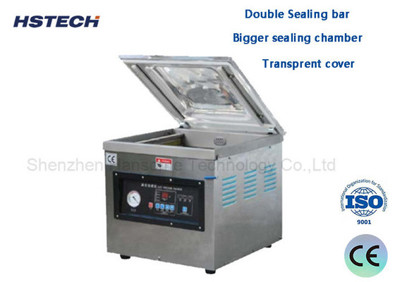 Good price Double Sealing Bar Bigger Sealing Chamber Transprent Cover Industrial Vacuum Sealing Machine online