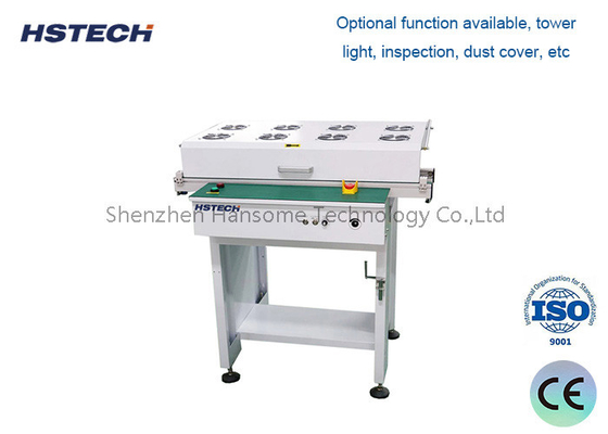 Good price PCB conveyor with cooling fans green belt type roller type PCB buffer online