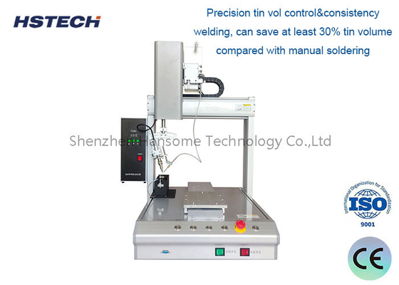 Good price 4 Axis Automatic Soldering Machine Manual Programming High Precision X/Y/Z/R Rotation online