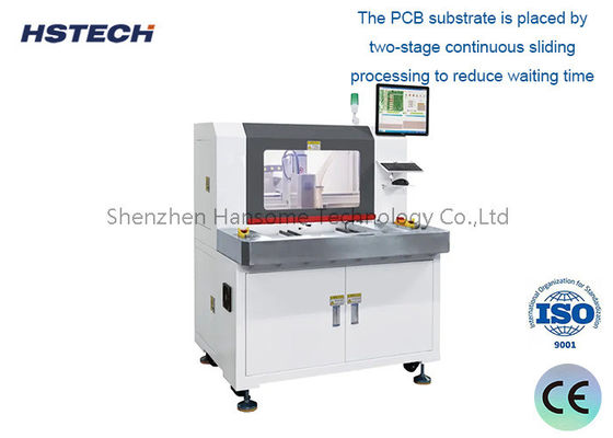 Good price Double Platform Offline PCBA Router Machine with ±0.01mm Repeat Accuracy and 40000~60000rpm Spindle for PCB Depaneling online