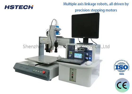 Good price Automatic Dual Workbenches Single Head Desktop Soldering Robot With Automatic Cleaning Function online