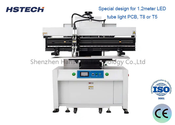 Good price High Precision Semi-Auto 1.2M Screen Printer Solder Paste Printing Machine With 1.2meter LED Tube online