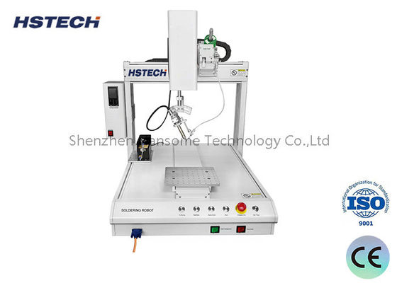 Good price 4-axis Desktop Soldering Machine with ±0.02mm Repeat Accuracy and Single Working Station for High Precision Soldering online