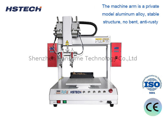 Good price High Precision Dual Head Automatic Soldering Robot for Complex Circuit Board Welding online