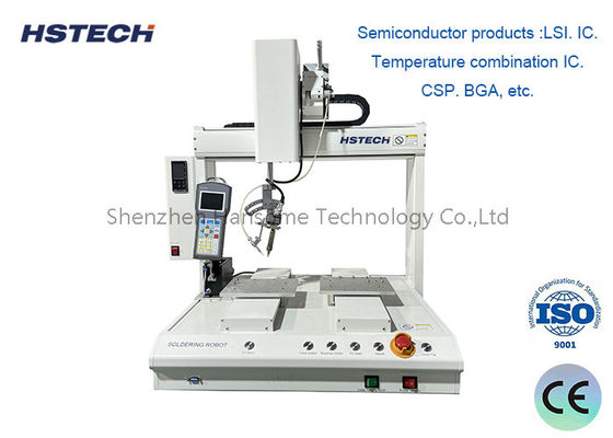 Good price 4 Axis Automatic Soldering Robot With Hiwin Linear Guide And Auto Cleaning Iron Head Alignment online