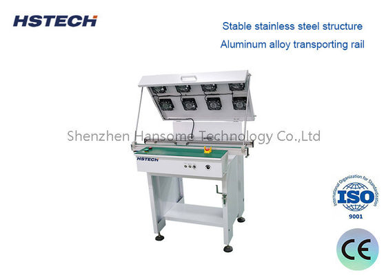 Good price PCB Handling Equipment Stainless Steel Manual Hand Crank ESD Belt LED Button Control online