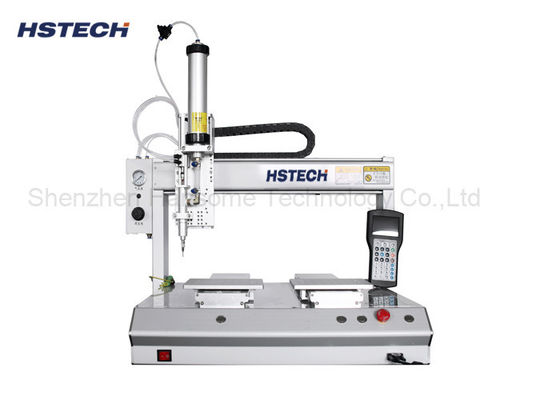 Good price Double Platform 4 Axis Desktop Glue Dispensing Machine Stepper Motor 300mm/s online